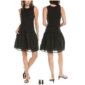 Nation LTD. Lexi Mini Dress in Black, Size Medium, MSRP $184